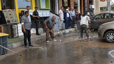 بحضور محافظة الدقهلية، نموذج محاكاة لخطة مواجهة سقوط الأمطار (صور)