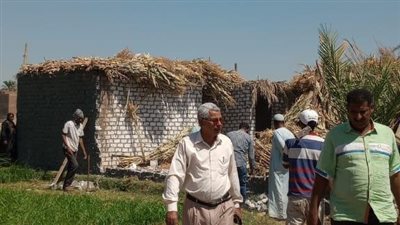 إزالة 6 حالات تعد على الأراضي الزراعية في طما بسوهاج 