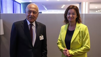 أبو الغيط يلتقي نائبة رئيس الوزراء ووزيرة خارجية سلوفينيا