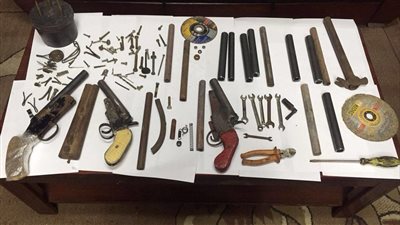 ضبط ورشة لتصنيع الأسلحة النارية فى القليوبية 