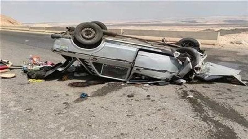 انقلاب سيارة بالصحراوي،