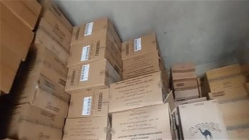 ضبط 38 ألف علبة سجائر