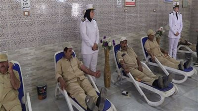 حملة للتبرع بالدم في مديرية أمن السويس