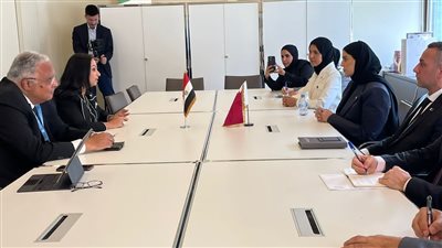 وزيرة التضامن تلتقي وزيرة التنمية الاجتماعية والأسرة بدولة قطر