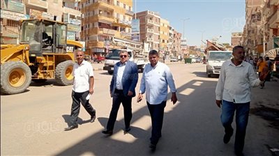 إزالة 425 حالة إشغال وغلق 4 محال مخالفة في إهناسيا ببني سويف 