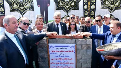 محافظ البحيرة تضع حجري الأساس للموقف الجديد وكوبري وسط البلد بحوش عيسى