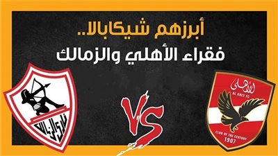 أبرزهم شيكابالا.. فقراء الأهلي والزمالك (إنفوجراف)