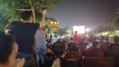 فرحة جماهير الأهلي بالهدف الأول في مباراة السوبر (صور) 