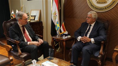 وزير التعليم العالي يبحث مع السفير السويدي سُبل تعزيز التعاون