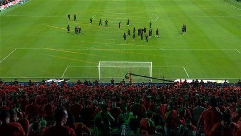لاعبي الاهلي في الملعب،فيتو