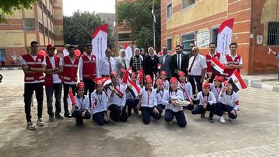 الهلال الأحمر يواصل جولاته بمدارس القاهرة لاطلاق حملة 