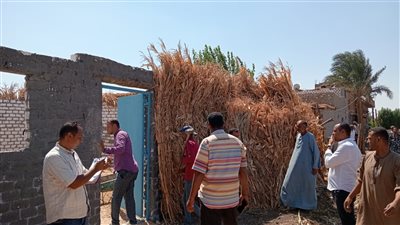 إزالة 7 حالات تعد على الأراضى الزراعية فى طما بسوهاج 