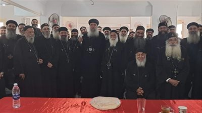 الأنبا سيداروس يترأس اللقاء الشهري لكهنة إيبارشية عزبة النخل