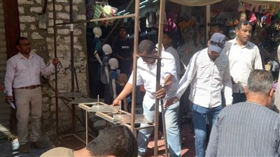 حملة لرفع الإشغالات في بعض شوارع سوهاج 