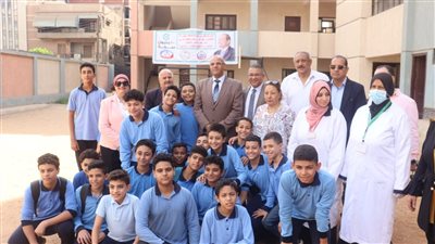 محافظ القليوبية يدشن مبادرة رئاسية للكشف عن فيروس سي لطلاب الصف الأول الإعدادي