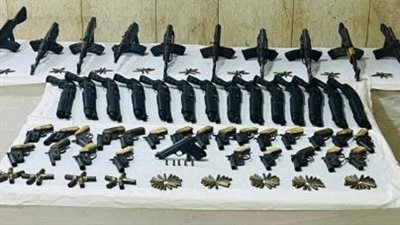 ضبط 54 سلاحا ناريا و13 قضية مخدرات فى أسيوط وأسوان ودمياط