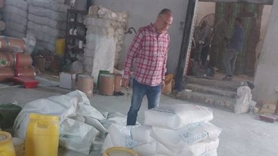 تموين الشرقية: ضبط 22 طن خامات لتصنيع الأسمدة مجهولة المصدر 