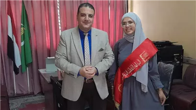 فوز الطالبة ريم محمد صبحى برئاسة اتحاد طلاب المعاهد الاهزية بالقليوبية