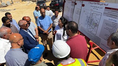 أمين غنيم يتفقد معدلات تنفيذ المرحلة الأولى من محطة الكهرباء الجديدة بحدائق أكتوبر
