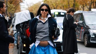 ببطن مكشوف، سلمى أبو ضيف تثير الجدل بعد إعلان حملها (صور)