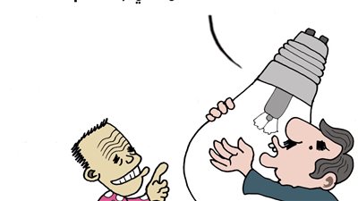 ارتفاع أسعار فواتير الكهرباء في كاريكاتير فيتو