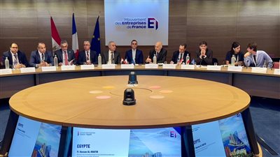 وزير الاستثمار يلتقي ممثلي 30 شركة في اتحاد أرباب الأعمال الفرنسي 