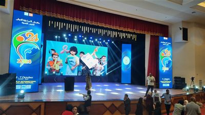 استعدادات حفل افتتاح مهرجان الإسماعيلية الدولي للفنون الشعبية (صور) 