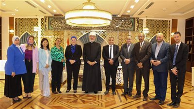 مفتي الجمهورية يستقبل وفد القومي للطفولة والأمومة لبحث التعاون في القضايا الأسرية