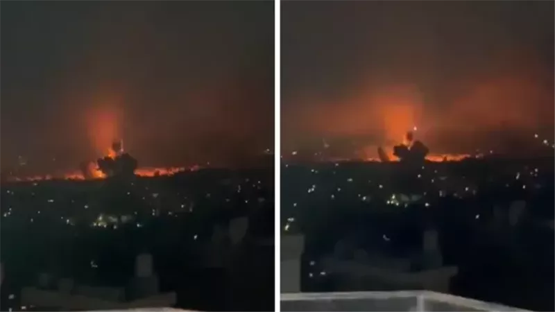 انفجارات ضخمة قرب