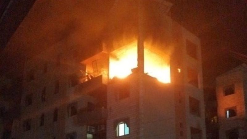 استهداف شقة سكنية