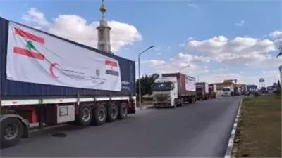 وصول شحنة مساعدات مصرية إلى مطار بيروت