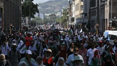 كلنا حماس، مظاهرات تجوب كيب تاون في ذكرى سنوية طوفان الأقصى ( صور)