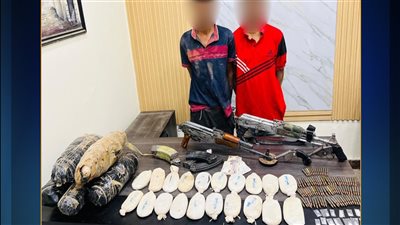 القضاء على بؤرة إجرامية لتجارة المخدرات فى أسوان 