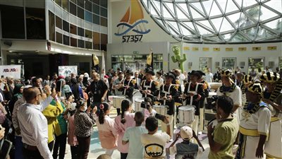 إدارة الموسيقات العسكرية تشارك فى إقامة حفل لأطفال مستشفى 57357