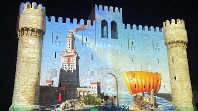 بث مباشر، أول عروض الصوت والضوء بقلعة قايتباي