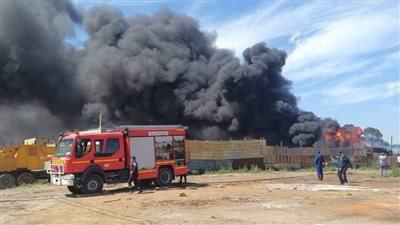 قرارات للنيابة في اندلاع حريق داخل محطة صرف صحى فى أبو رواش بكرداسة