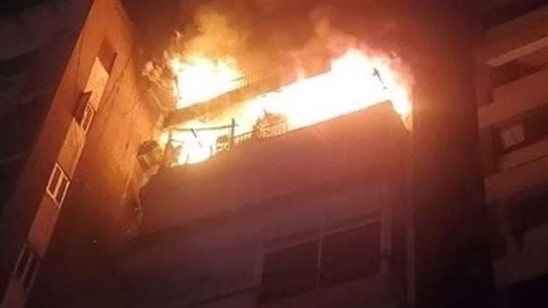 حريق بشقة سكنية بالإسماعيلية،