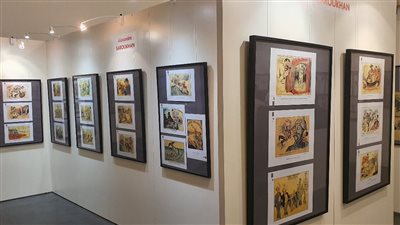 صاروخان وذاكرة الكاريكاتير يشاركان بأشهر مهرجان كاريكاتير بفرنسا (صور)