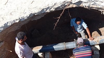 رئيس مياه القناة: إصلاح الأعطال المفاجئة في وقت قياسي (صور)