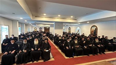  الأنبا مرقس يترأس اجتماع مجمع كهنة شبرا الخيمة