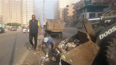 رئيس مدينة الزقازيق يتابع أعمال النظافة ورفع كفاءة الطرق