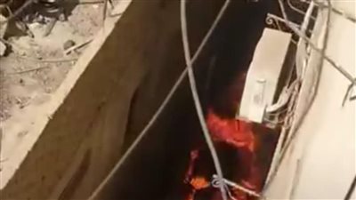 اندلاع حريق داخل مخزن محل جزارة في الغربية