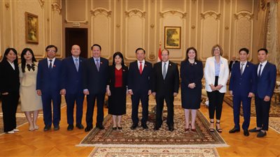 وكيل تشريعية الشيوخ يستقبل وفدا برلمانيا فيتناميا