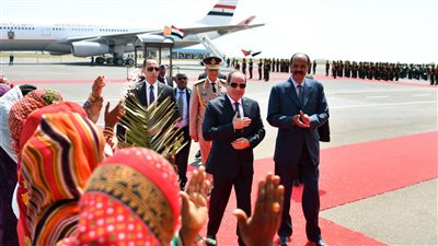 10 صور ترصد زيارة السيسي التاريخية لإريتريا