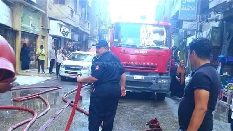 حريق هائل يلتهم محتويات