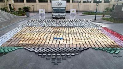 إحباط تهريب مخدرات بقيمة ربع مليار جنيه في الإسماعيلية (صور)