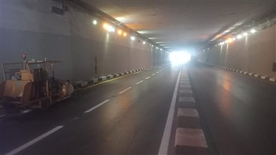 بعد عمليات التخطيط والدهان، نفق الثلاثيني بالإسماعيلية يرتدي ثوب التطوير(صور) 