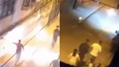 زوج يقتحم منزل والد زوجته بقنبلة مولوتوف (فيديو)