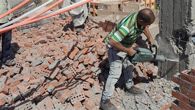 إزالة 6 حالات تعد على الأراضي بمراكز أسيوط