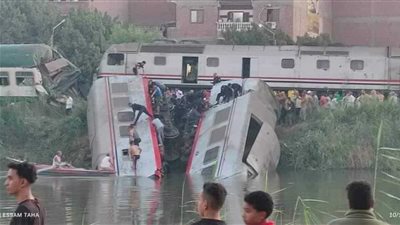 متوفيان و21 مصابًا، ننشر أسماء ضحايا حادث تصادم قطارين بالمنيا